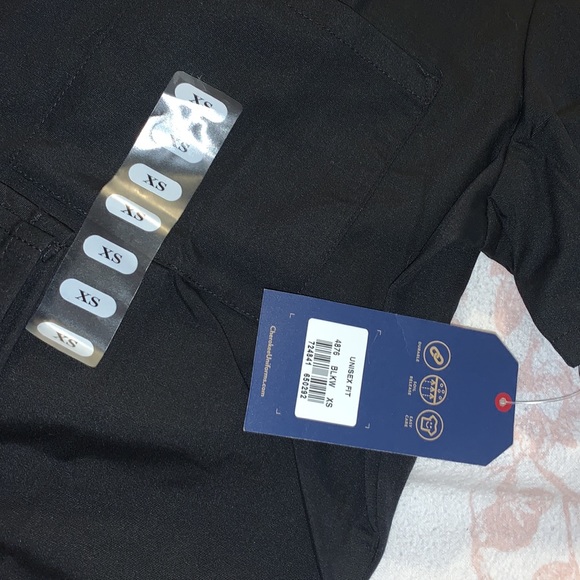 xs unisex cherokee original scrub top with pockets - Picture 2 of 2